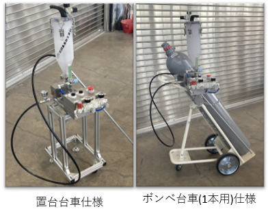 小型・軽量・電源レス　フラックスフィーダー